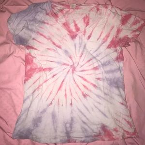 Pink and Purple Tie Dye shirt